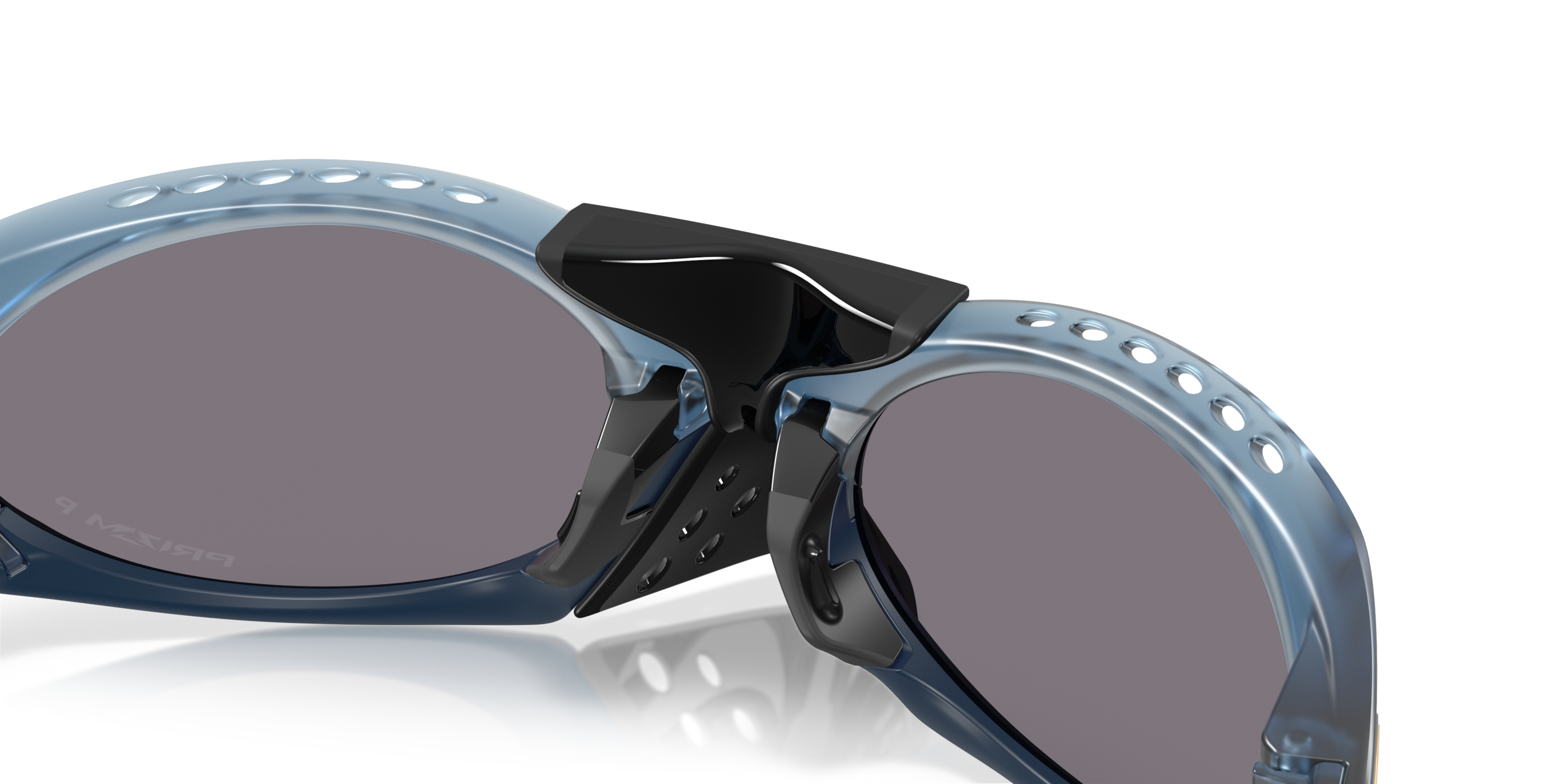 Oakley Plantaris Polaris Collection Lenses, Matte Transparent Abyss Frame Sunglasses