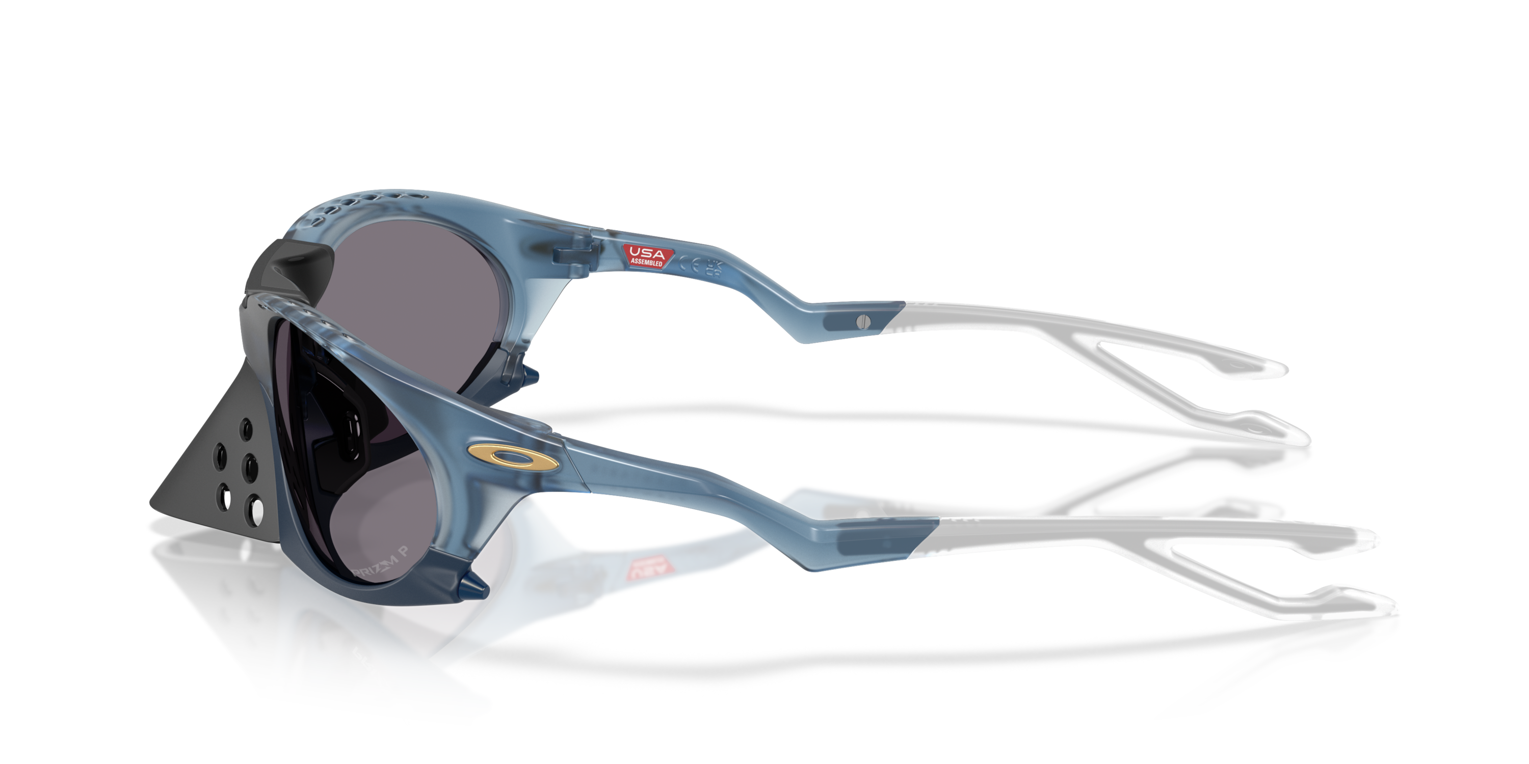 Oakley Plantaris Polaris Collection Lenses, Matte Transparent Abyss Frame Sunglasses