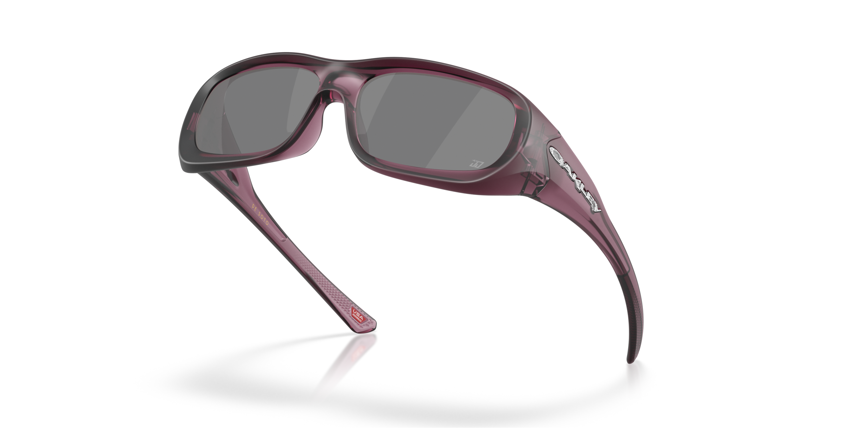 Justin Jefferson Signature Series De Soto Lenses, Matte Transparent Indigo Frame Sunglasses