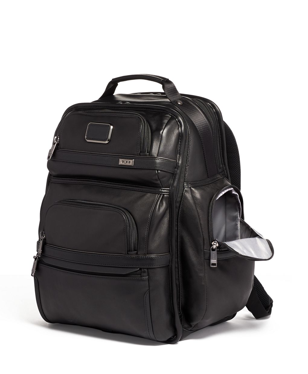 Tumi Alpha Brief Pack® Premium Leather Laptop Business Travel Backpack