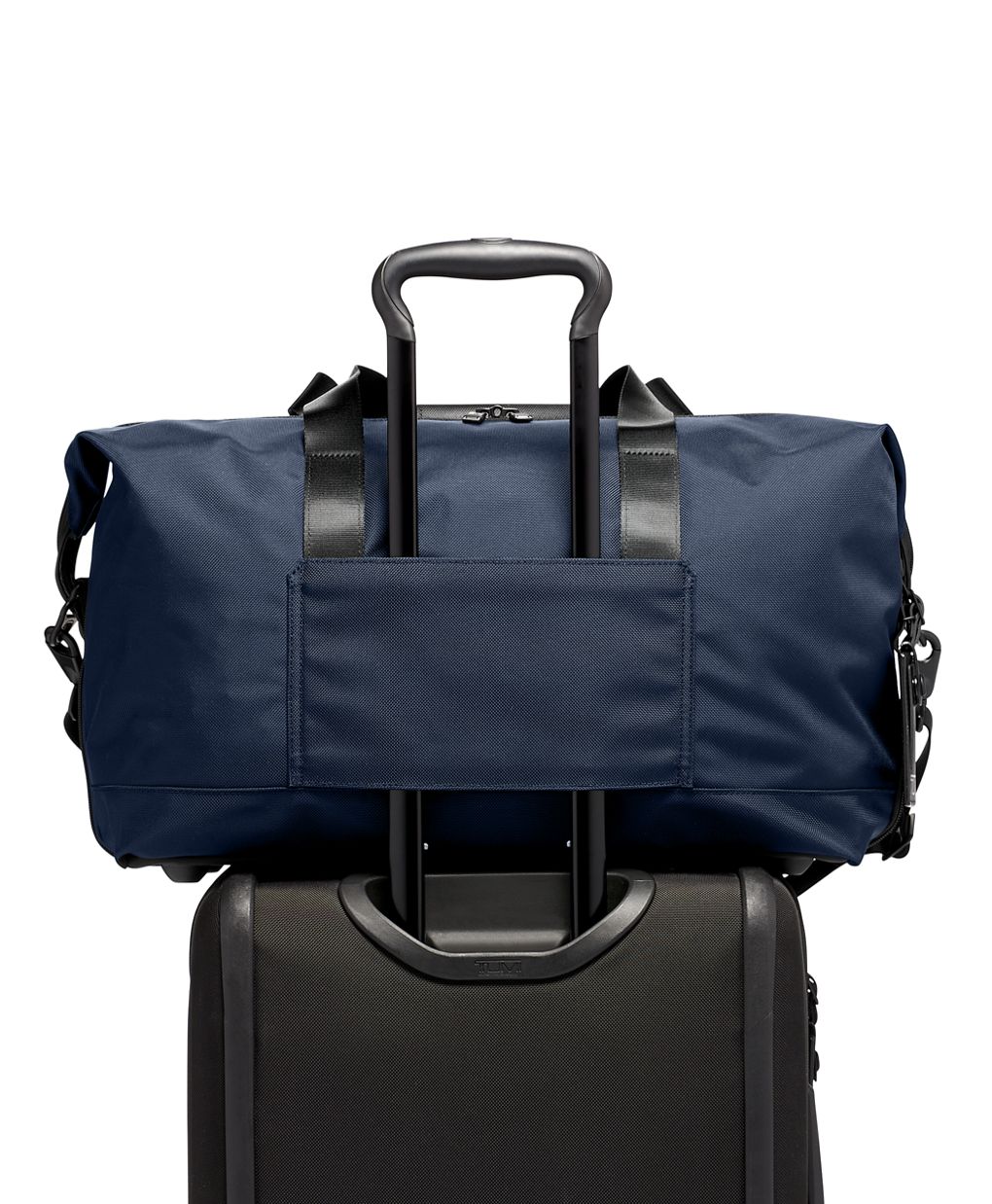Tumi Alpha Double Expansion Travel Satchel in Navy