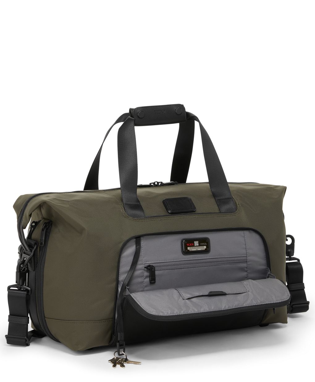 Tumi Alpha Double Expansion Travel Satchel in Olive Night