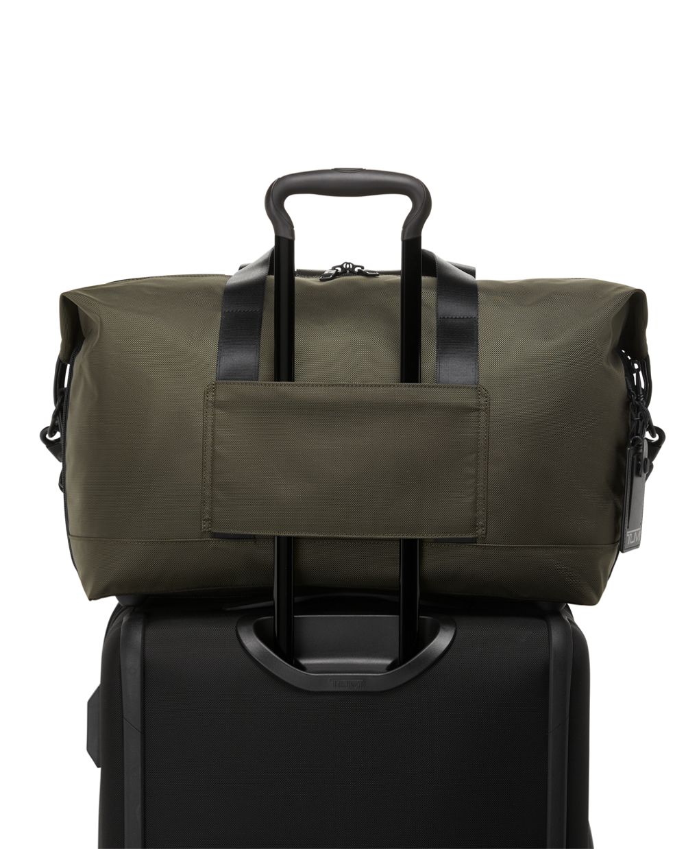 Tumi Alpha Double Expansion Travel Satchel in Olive Night