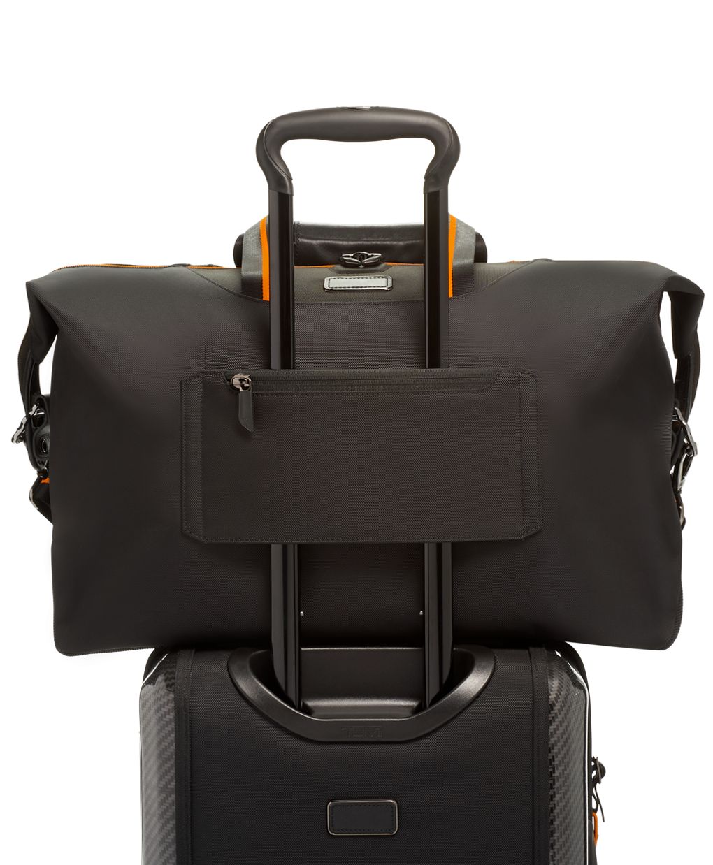 Tumi McLaren M-Tech Soft Satchel in Black Carbon Fiber Fabric
