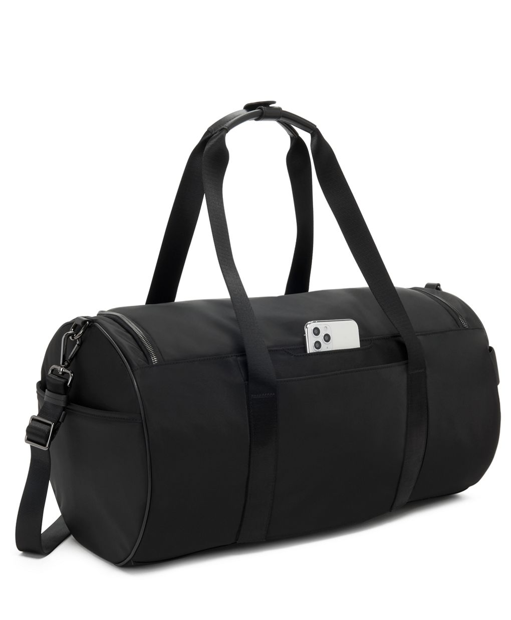 Tumi Voyageur Misty Duffel Black Gunmetal Travel Gym Bag