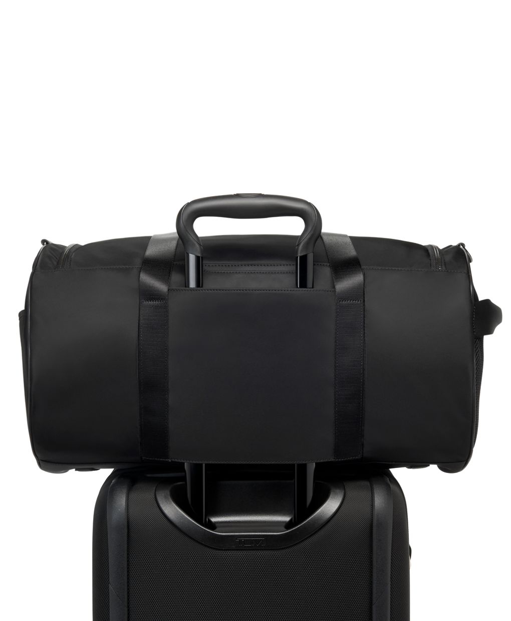 Tumi Voyageur Misty Duffel Black Gunmetal Travel Gym Bag