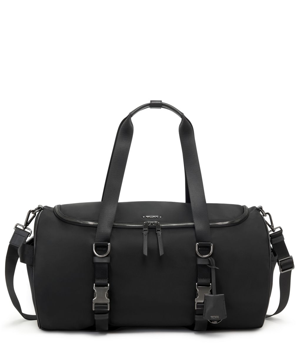 Tumi Voyageur Misty Duffel Black Gunmetal Travel Gym Bag