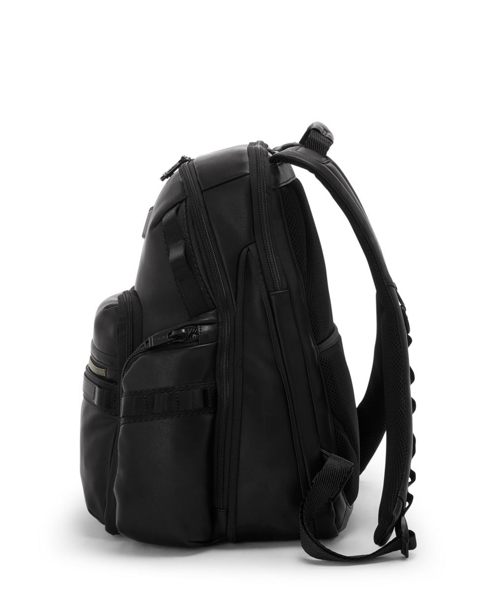 Tumi Alpha Bravo Navigation Backpack Expandable Leather Laptop Travel Bag