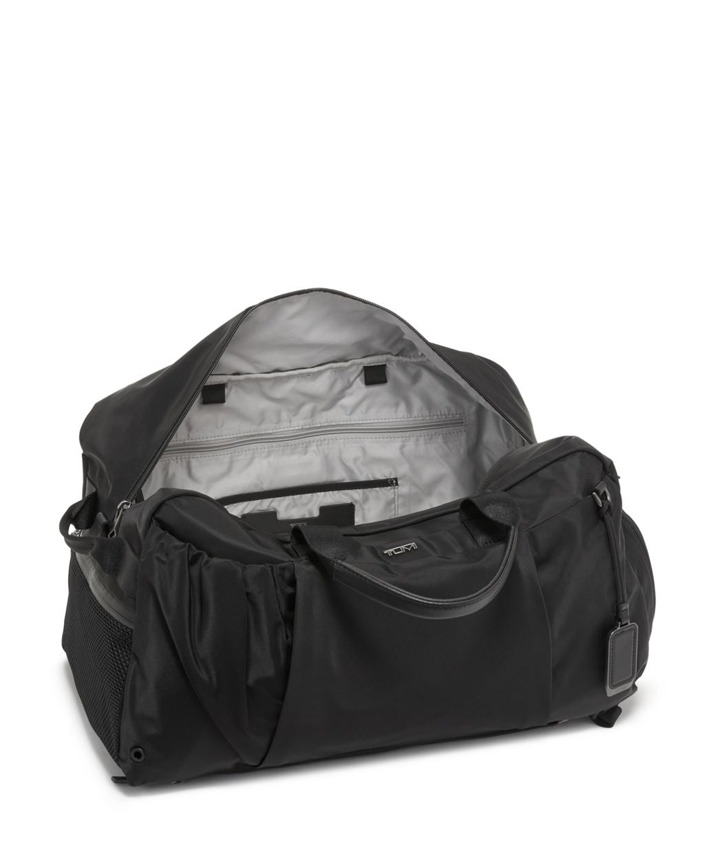 Tumi Voyageur Malta Duffel/Backpack in Black and Gunmetal