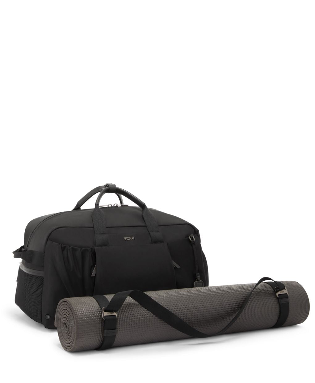 Tumi Voyageur Malta Duffel/Backpack in Black and Gunmetal