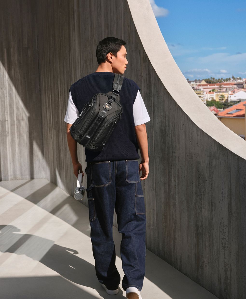 Tumi Alpha Bravo Knight Sling Backpack Convertible Ballistic Nylon Bag