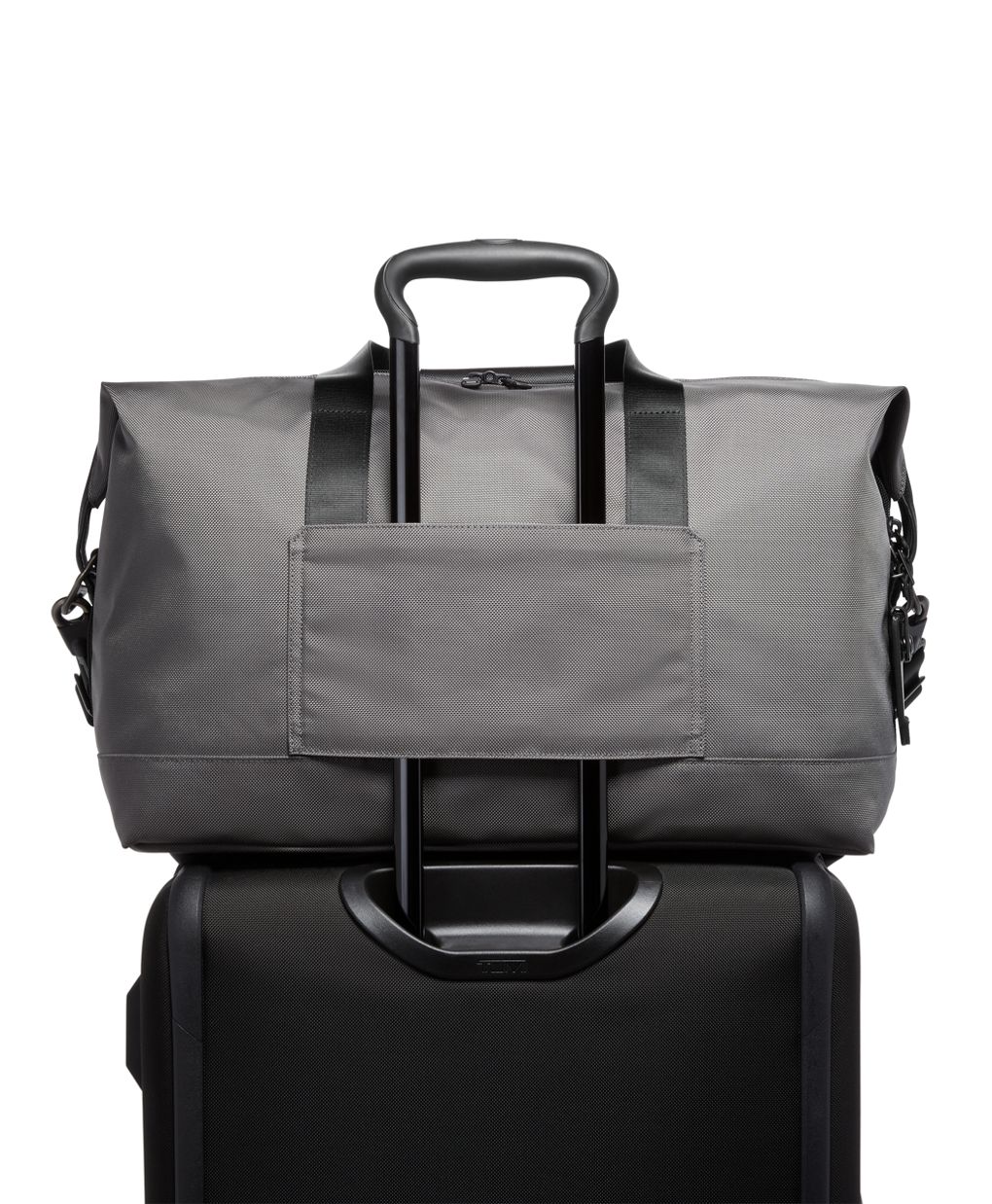 Tumi Alpha Double Expansion Travel Satchel in Castle Grey Color