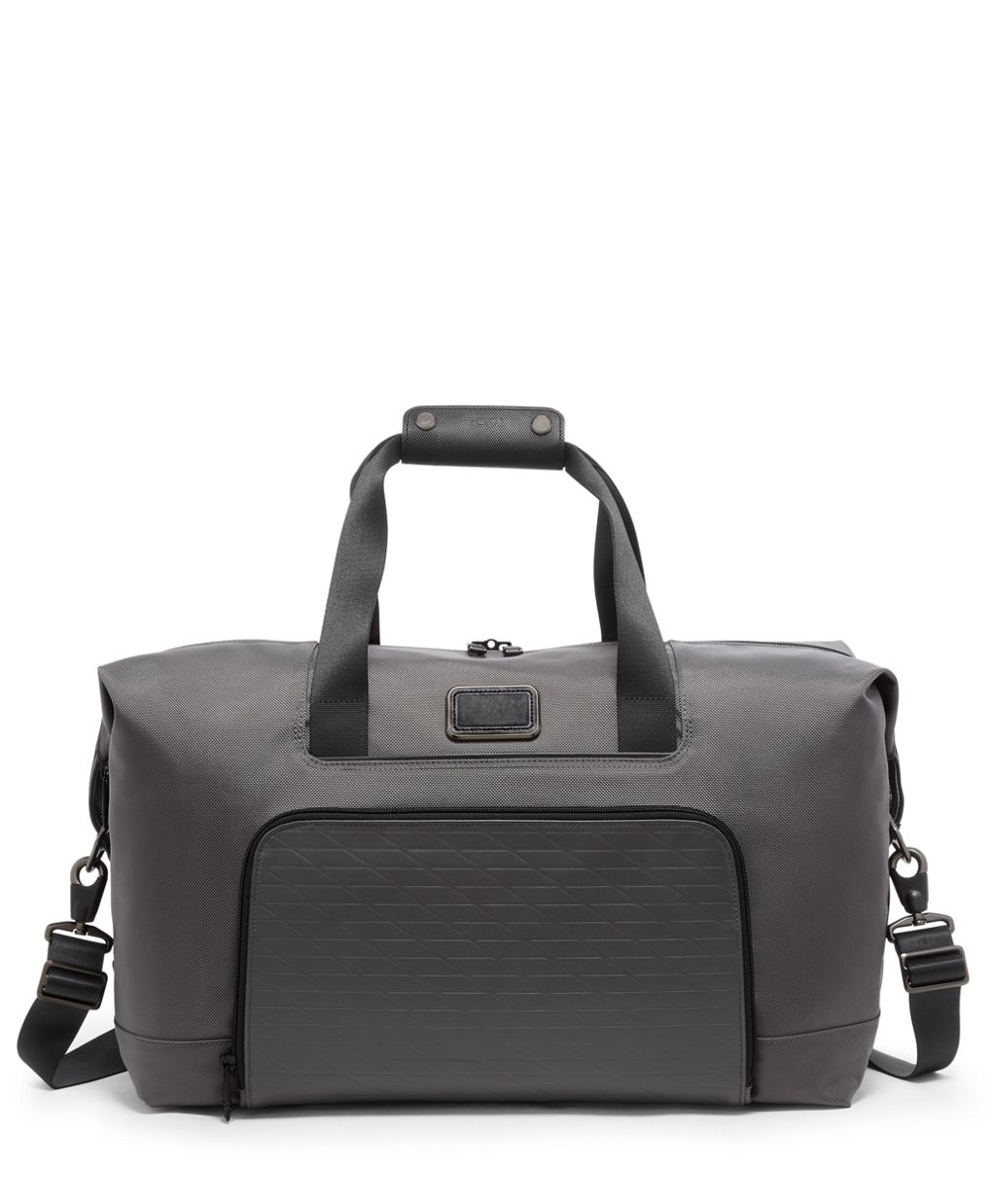 Tumi Alpha Double Expansion Travel Satchel in Castle Grey Color