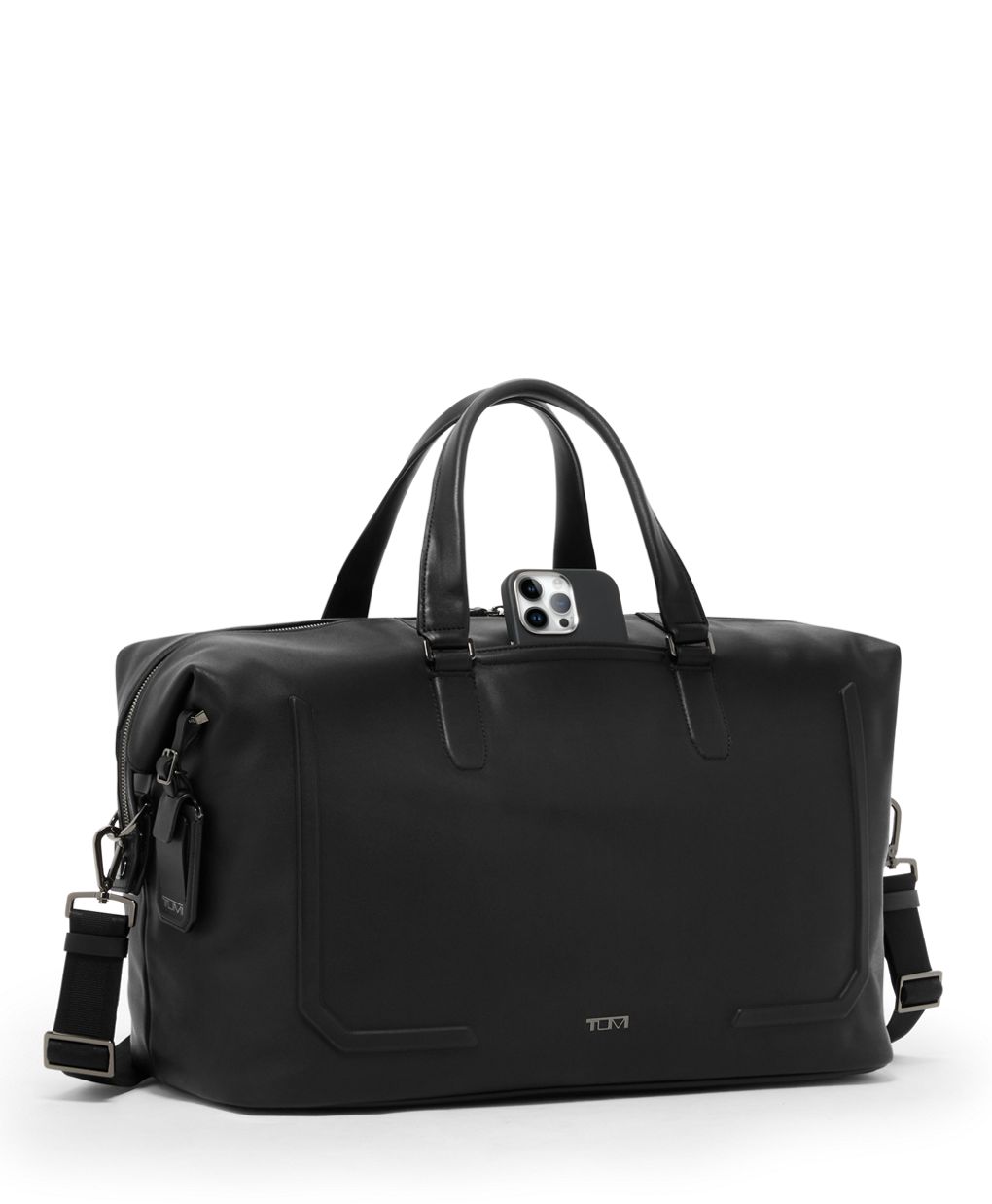 Tumi Harrison Nelson Duffel Premium Leather Multi-Functional Travel Bag