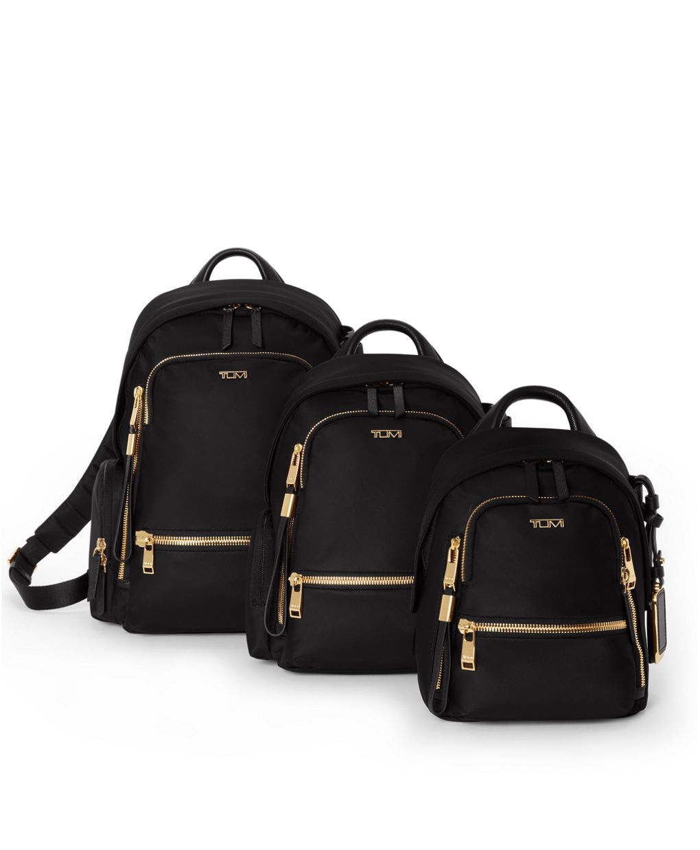 Tumi Voyageur Celina Mini Backpack Black Gold Fashion Travel Bag