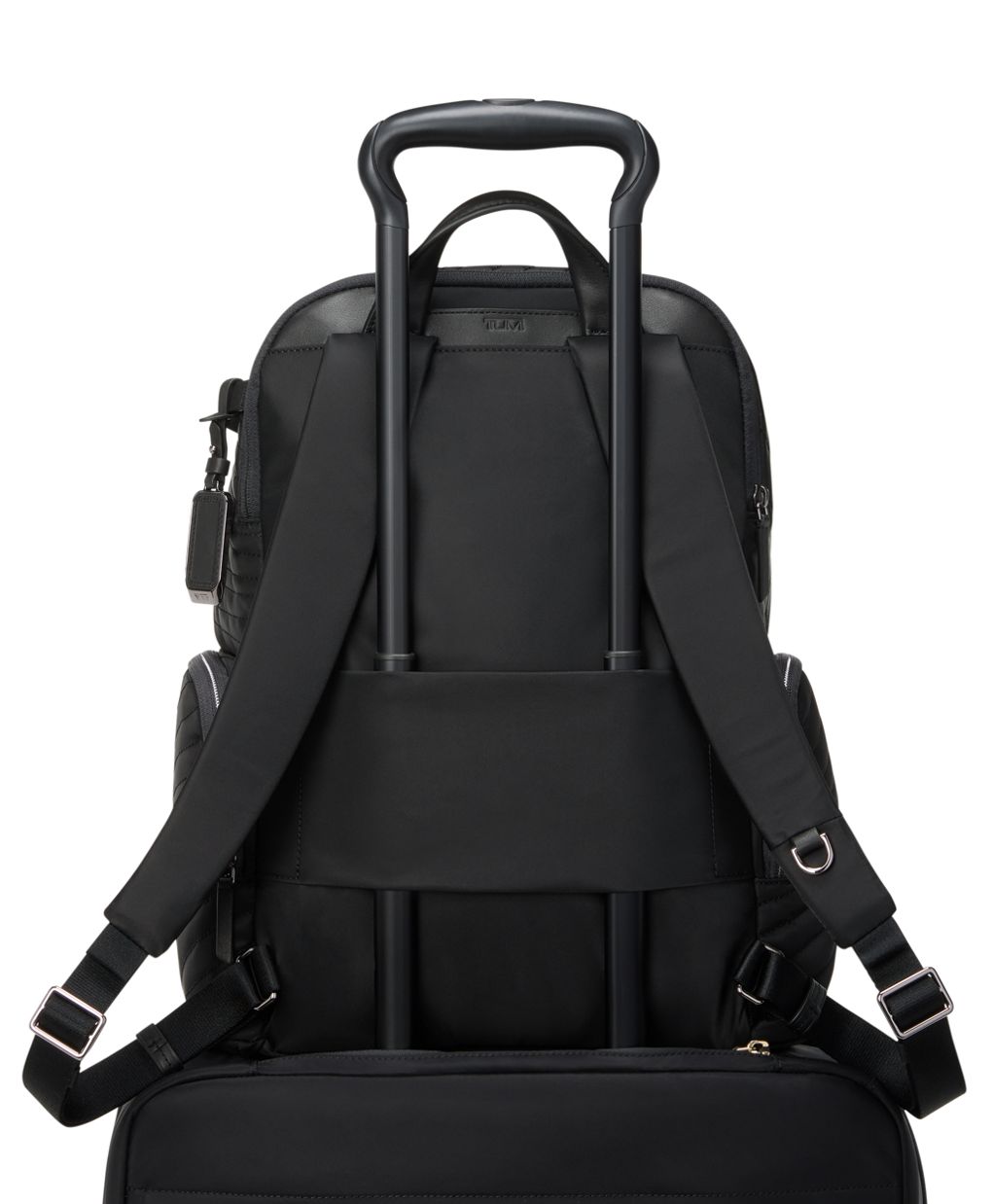 Tumi Voyageur Celina Backpack Black Quilted Nylon Laptop Bag