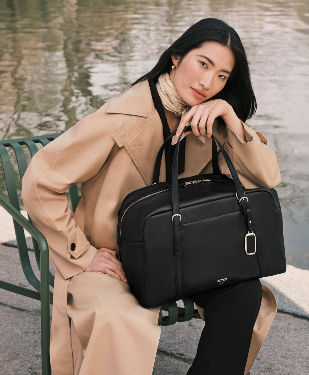 Tumi Voyageur Leather Oaklynn Weekender Premium Women's Travel Bag