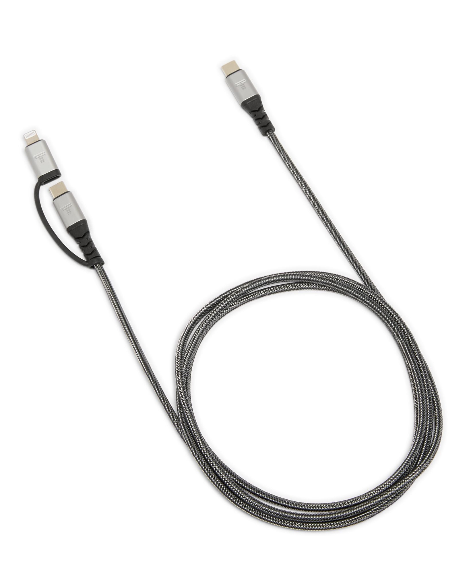 2-in-1 USB-C Cable with USB-C and Lightning Connector