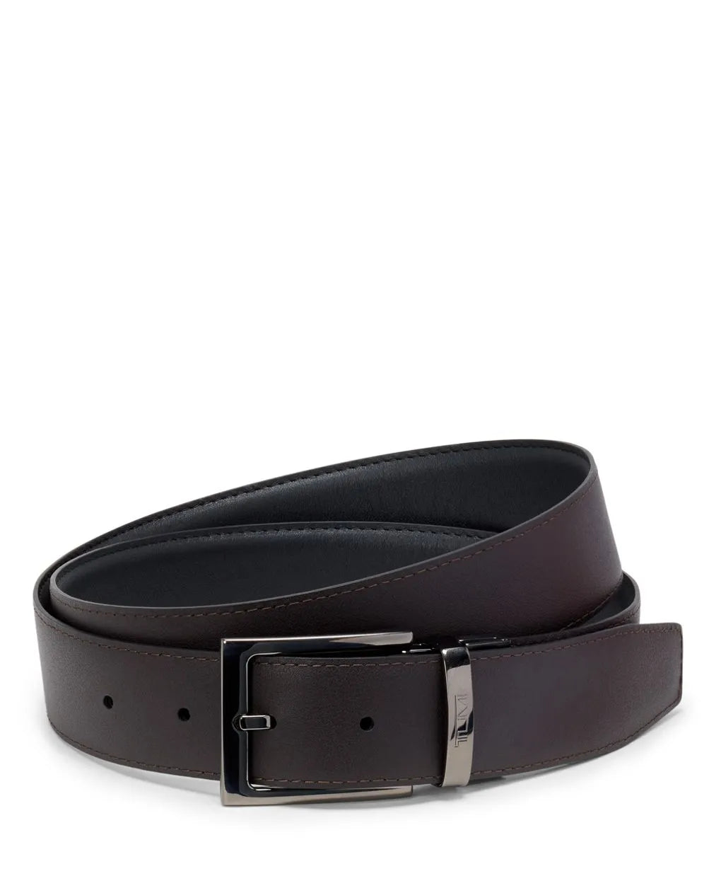 Rectangle Reversible Smooth Leather Belt 35mm