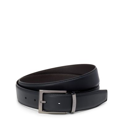 Rectangle Reversible Smooth Leather Belt 35mm