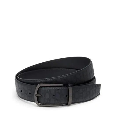 T-Embossed Reversible Leather Belt 35mm