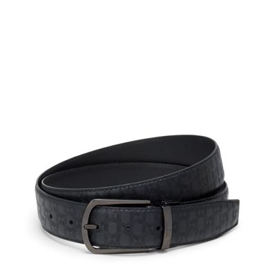 T-Embossed Reversible Leather Belt 35mm