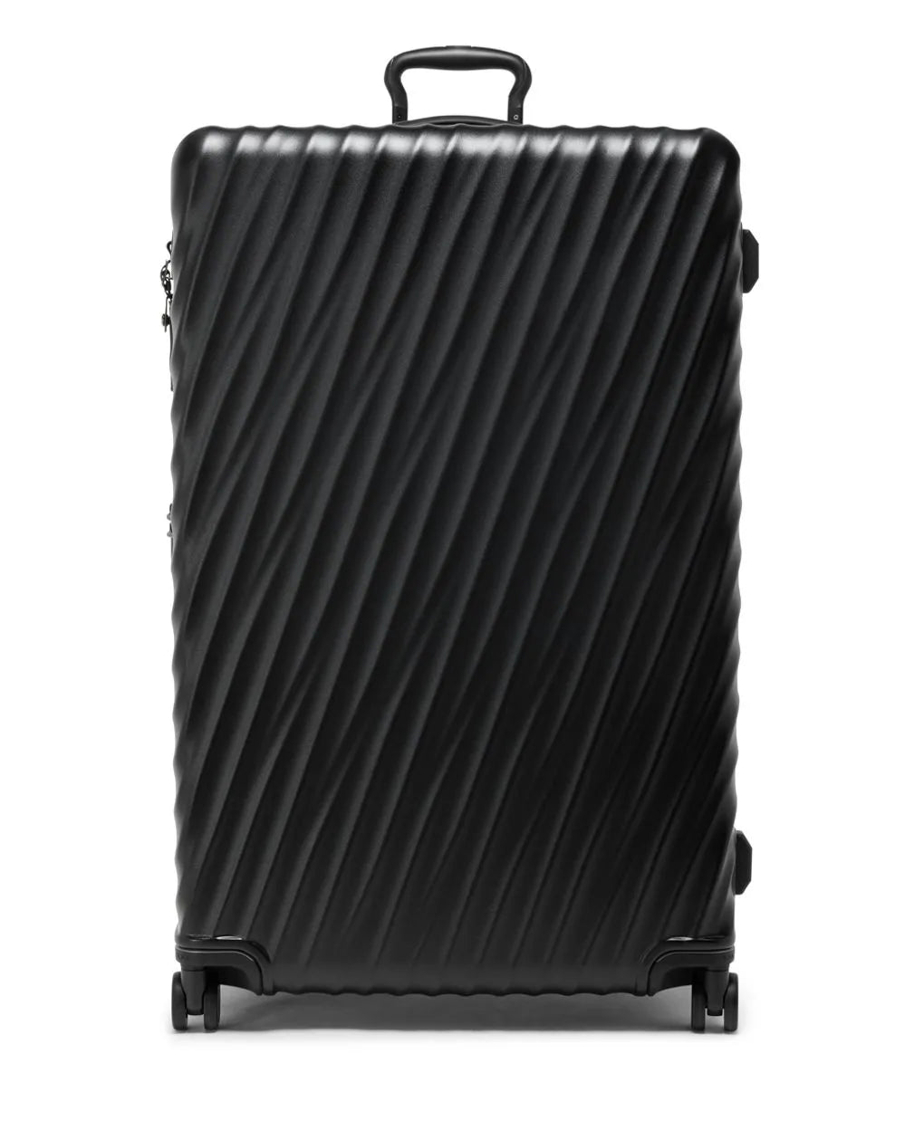 19 Degree XX-Large Checked Luggage Black Textured