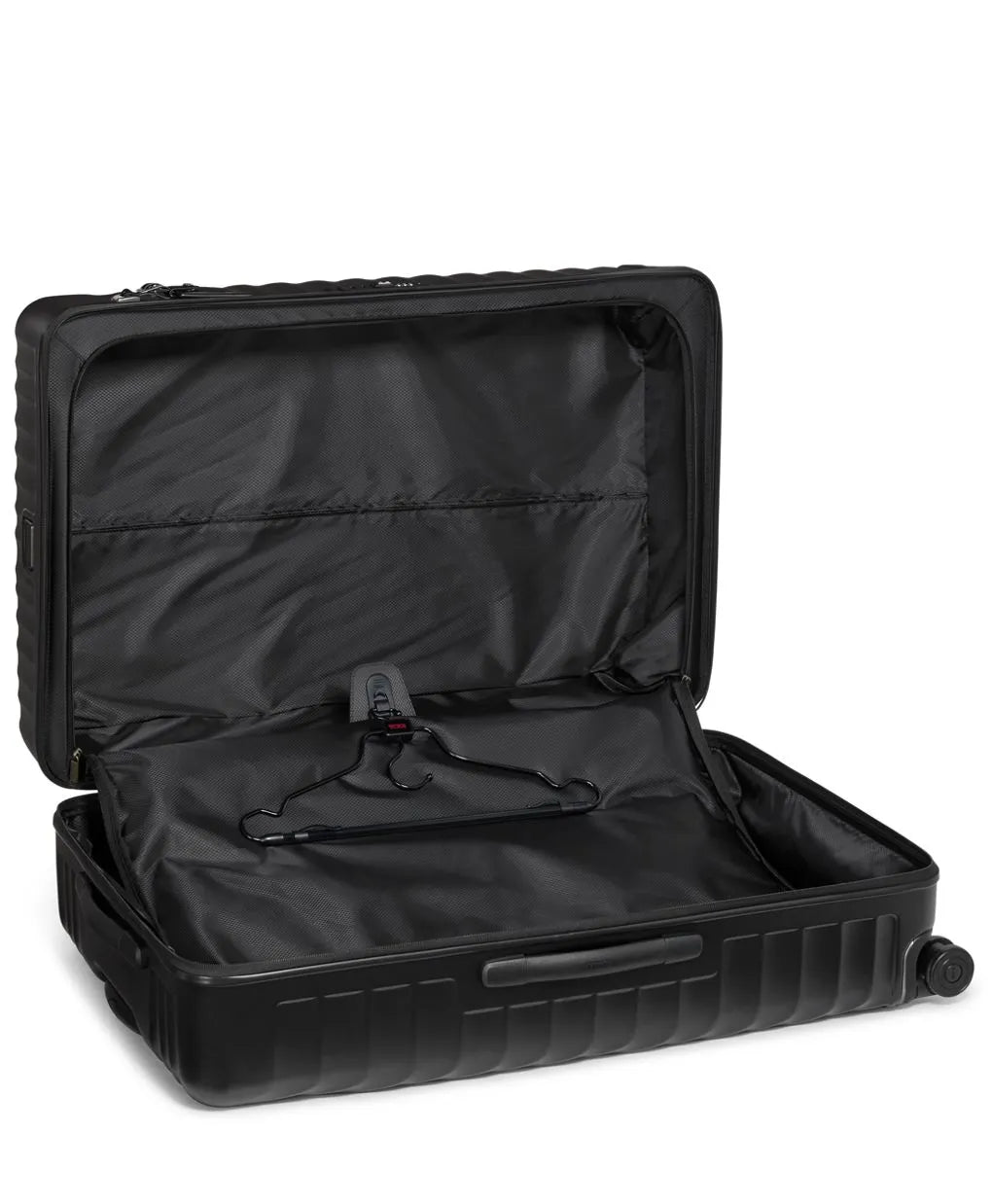 19 Degree XX-Large Checked Luggage Black Textured