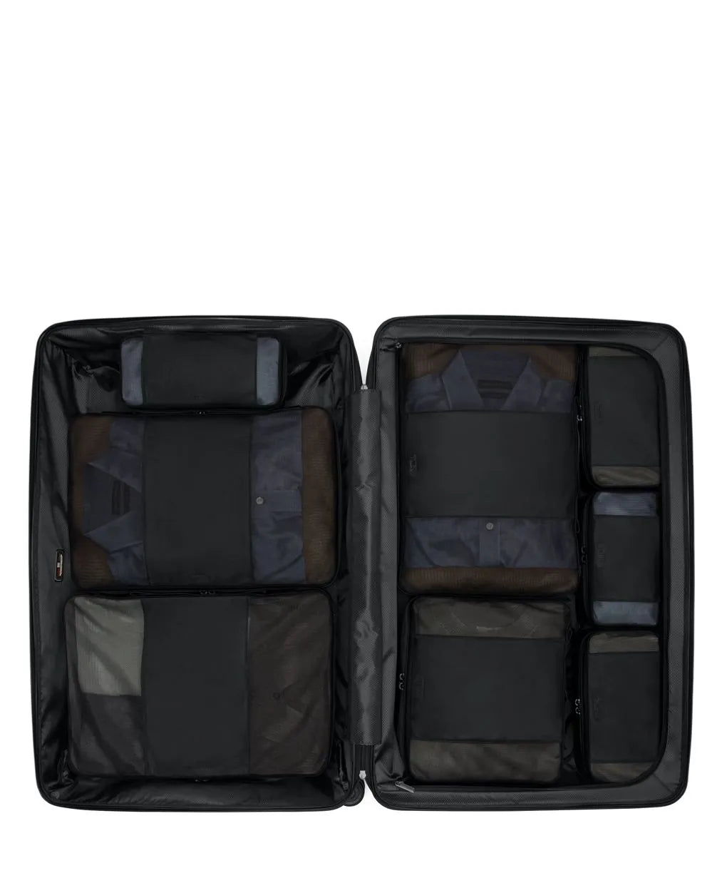 19 Degree XX-Large Checked Luggage Black Textured