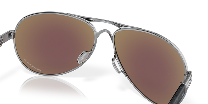 Feedback Prizm Sapphire Polarized Lenses, Polished Chrome Frame Sunglasses