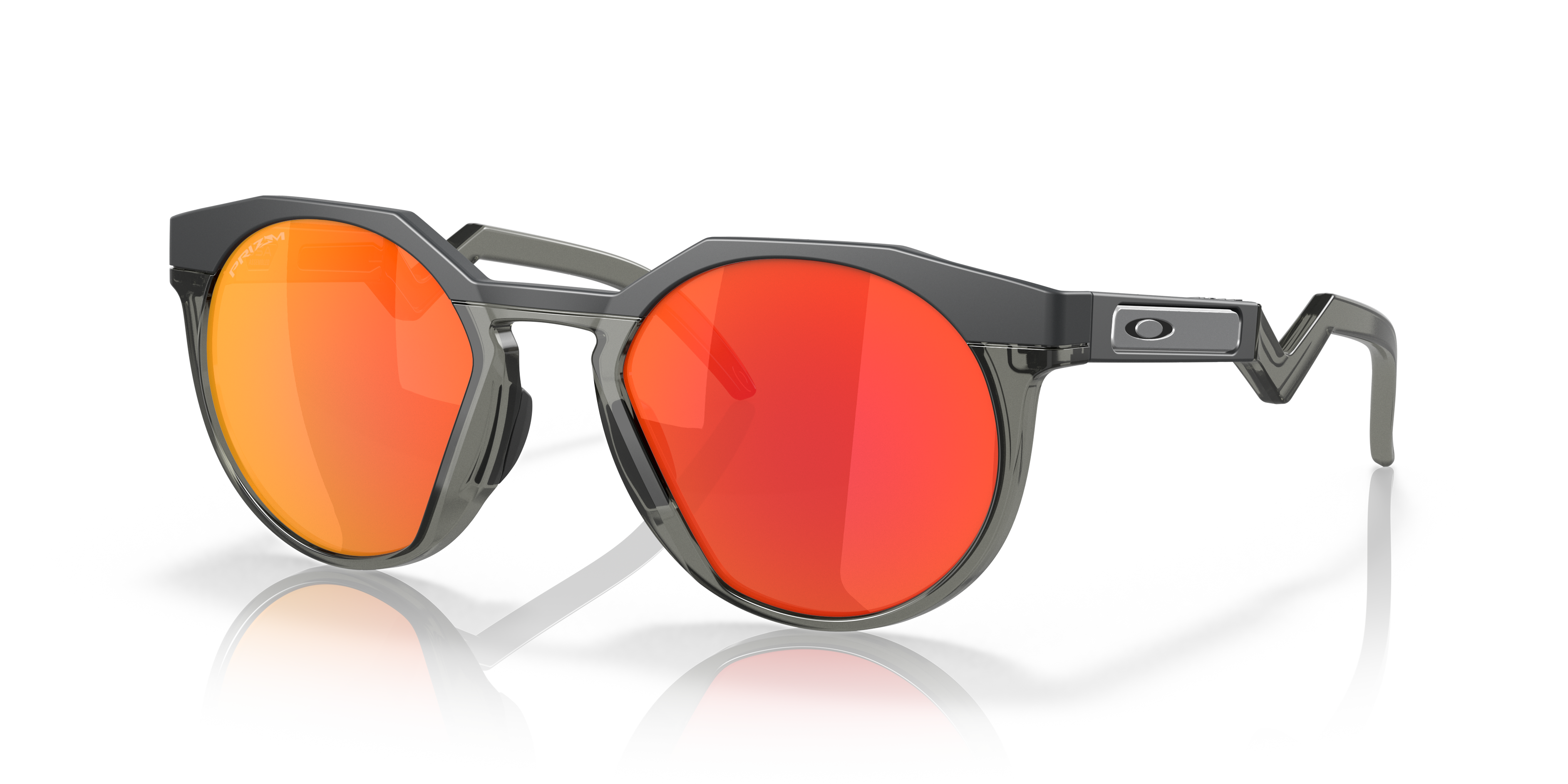 HSTN Prizm Ruby Lenses, Matte Carbon Frame Sunglasses