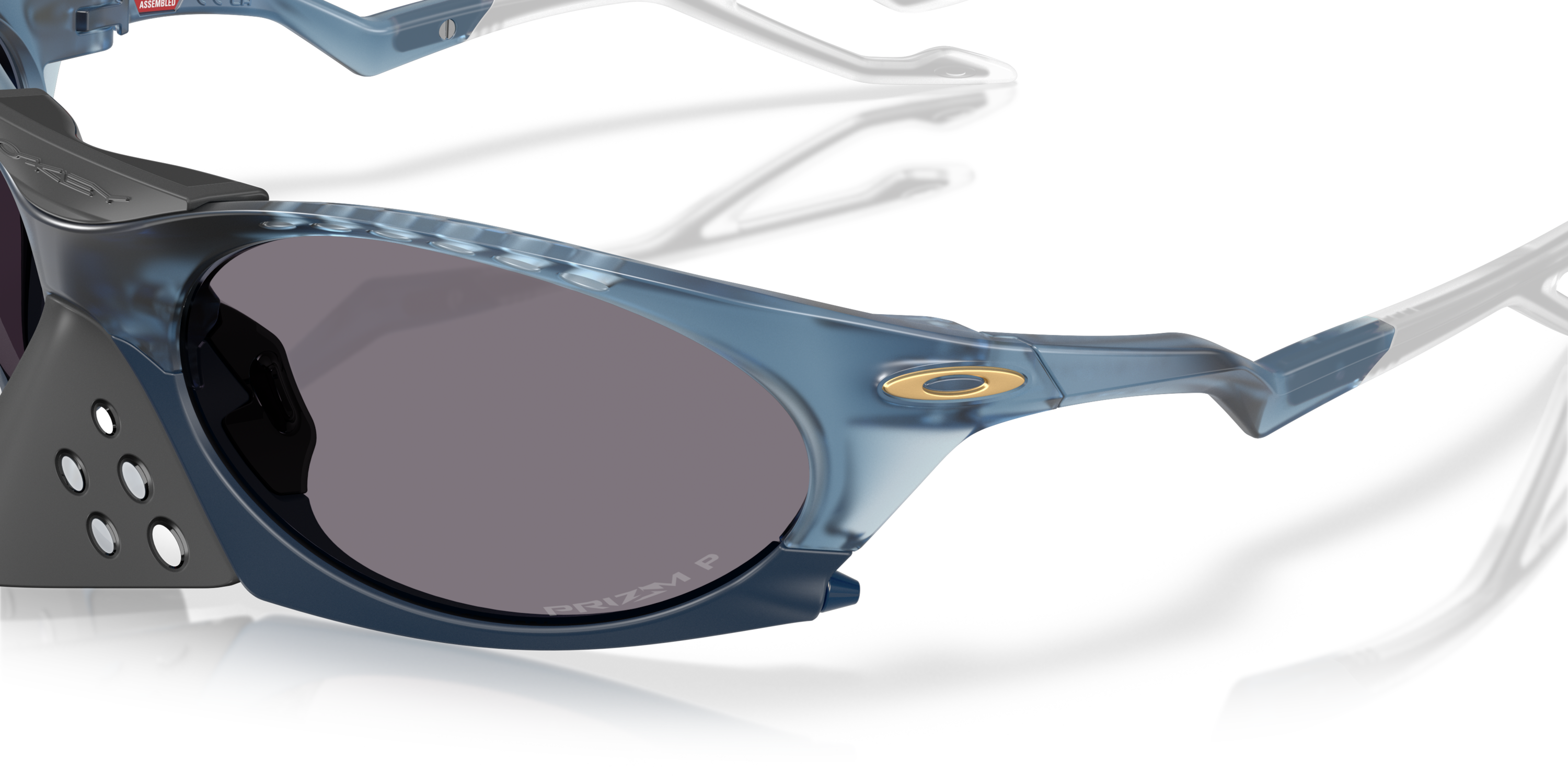 Oakley Plantaris Polaris Collection Lenses, Matte Transparent Abyss Frame Sunglasses