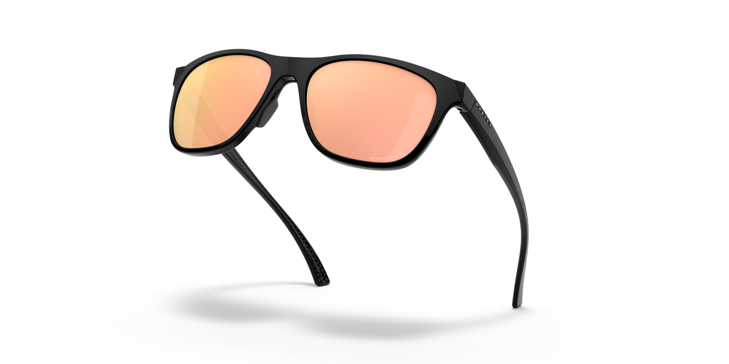 Oakley Leadline Prizm Rose Gold Polarized Lenses, Polished Black Frame Sunglasses | Oakley®