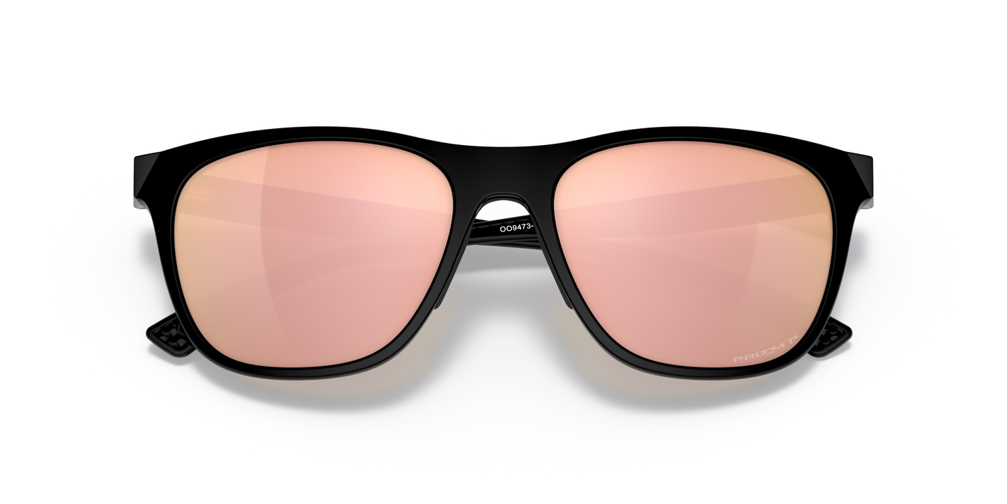 Oakley Leadline Prizm Rose Gold Polarized Lenses, Polished Black Frame Sunglasses | Oakley®