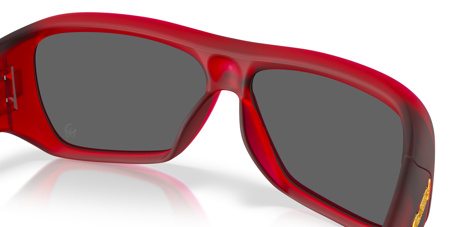 Chaminade Patrick Mahomes II Collection Prizm Black Lenses, Matte Transparent Red Frame Sunglasses