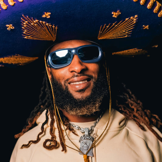 De Soto Prizm Sapphire Lenses, Matte Trans Stonewash Frame Sunglasses