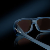 De Soto Prizm Sapphire Lenses, Matte Trans Stonewash Frame Sunglasses