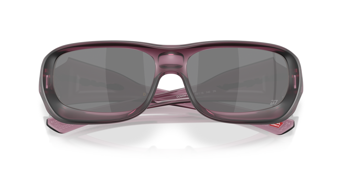 Justin Jefferson Signature Series De Soto Lenses, Matte Transparent Indigo Frame Sunglasses