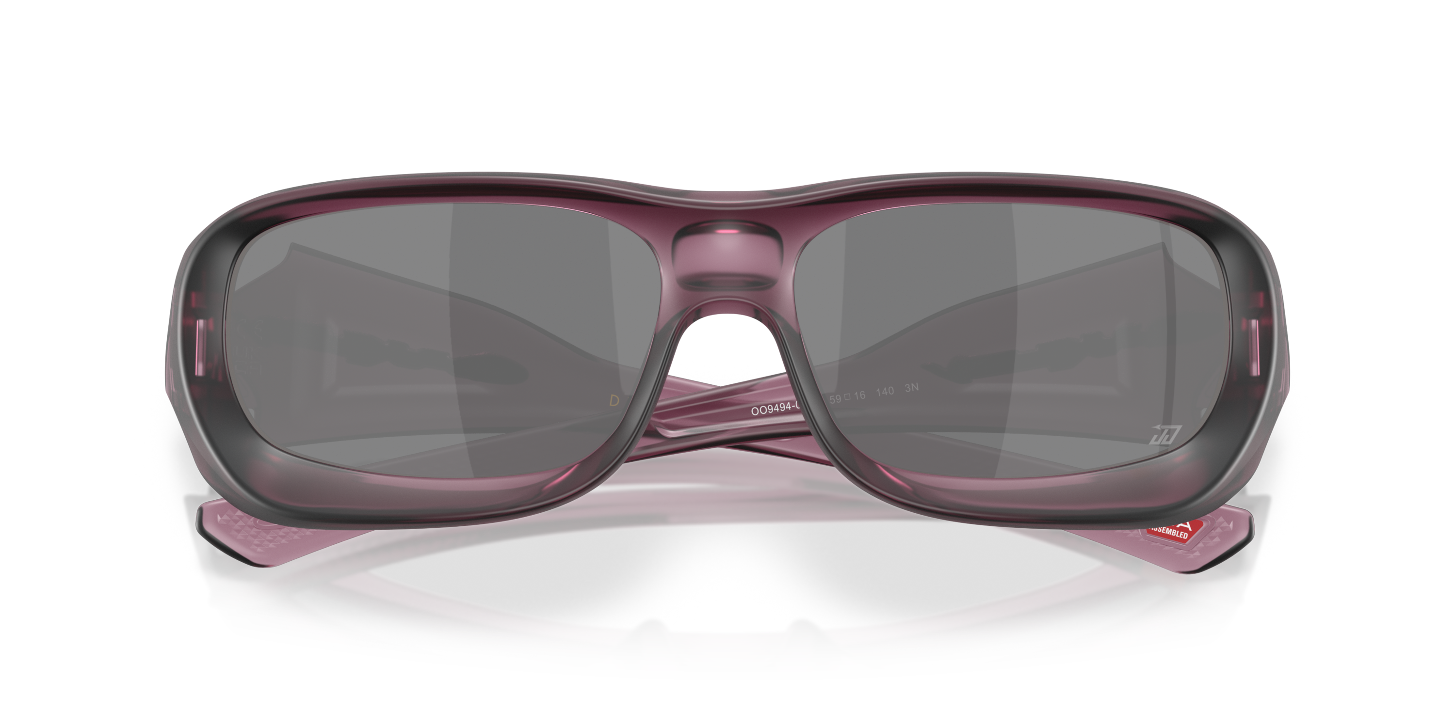 Justin Jefferson Signature Series De Soto Lenses, Matte Transparent Indigo Frame Sunglasses