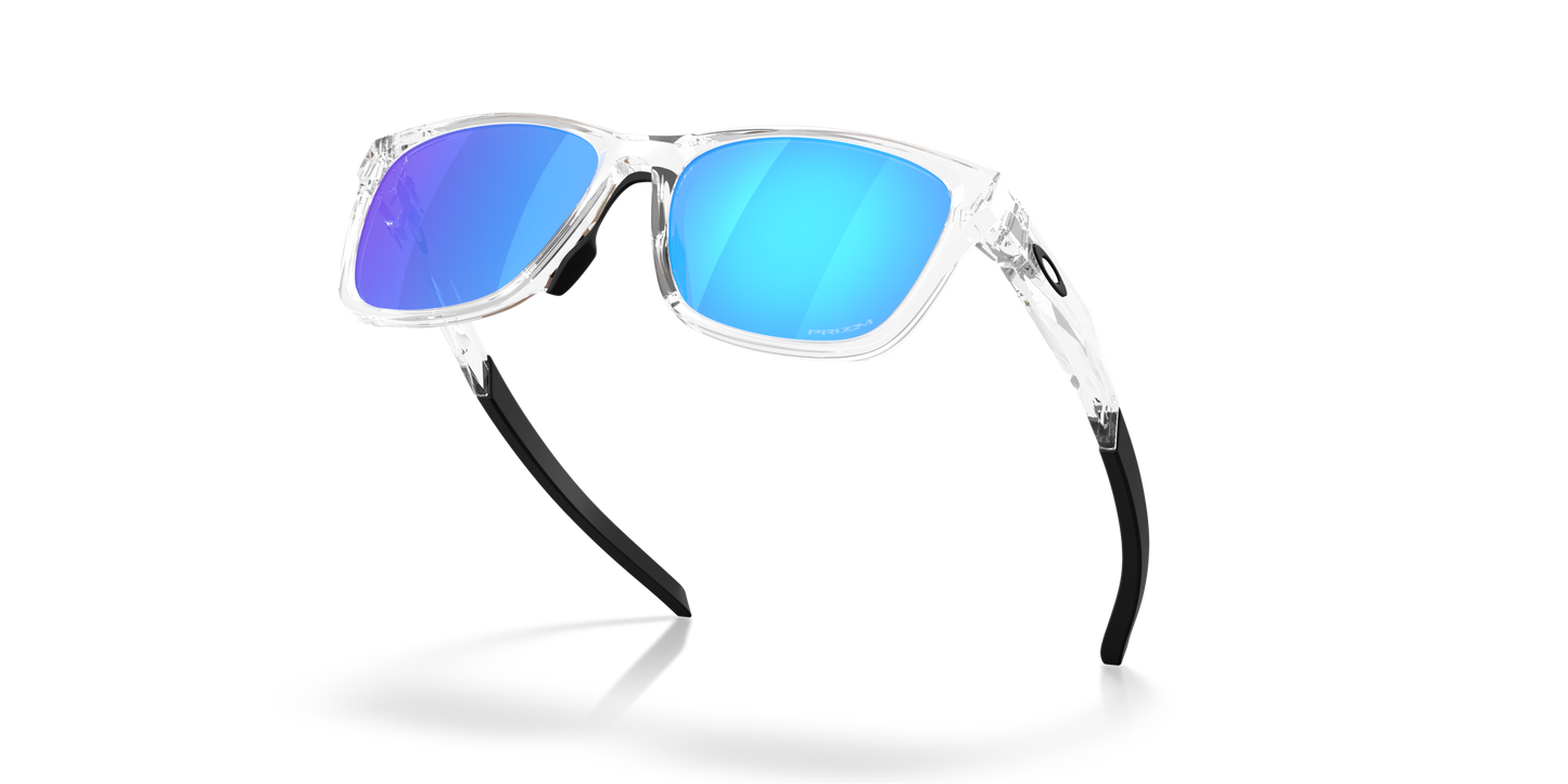 Oakley Paracord Prizm Sapphire Lenses, Polished Clear Frame Sunglasses