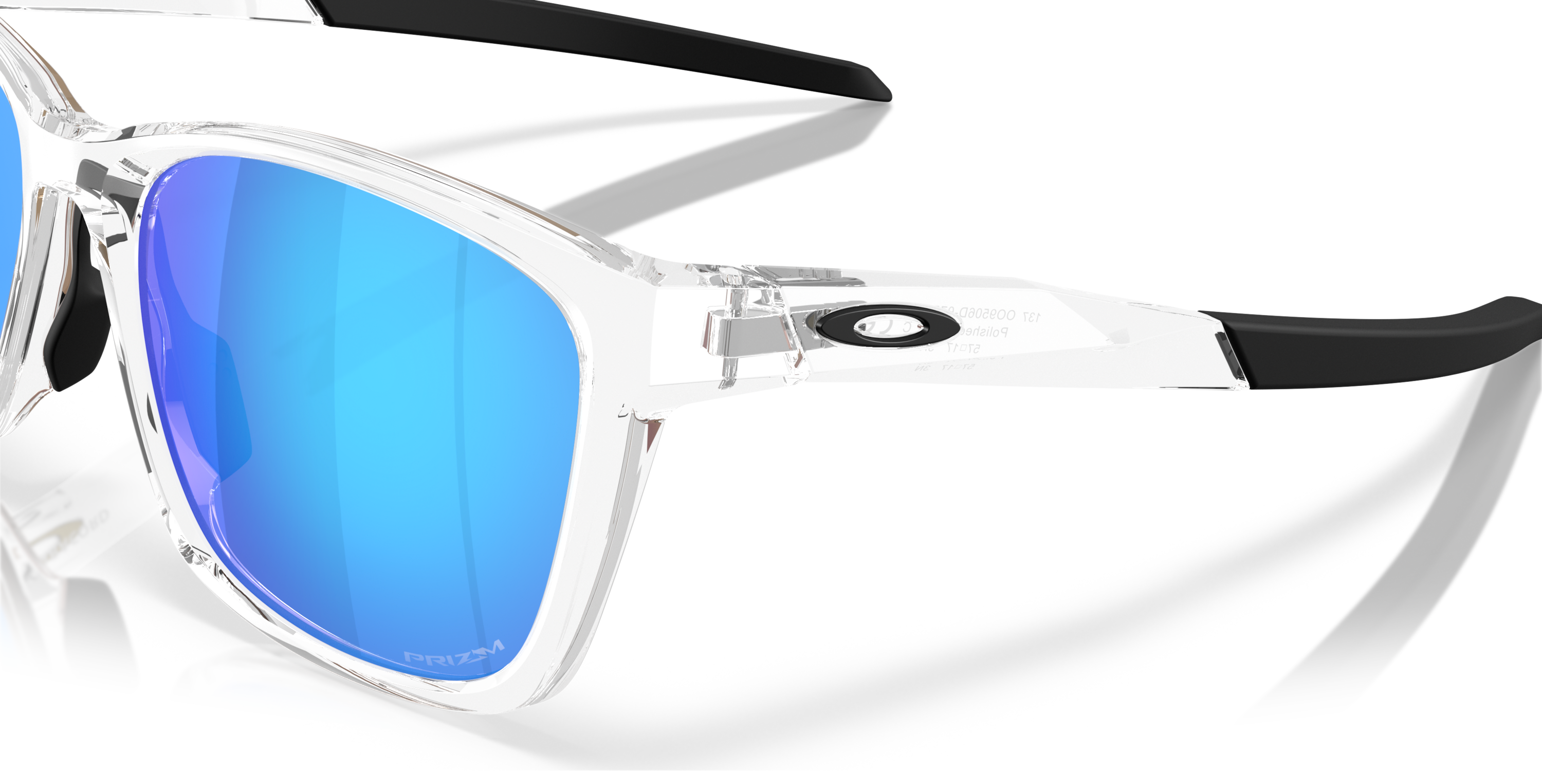 Oakley Paracord Prizm Sapphire Lenses, Polished Clear Frame Sunglasses