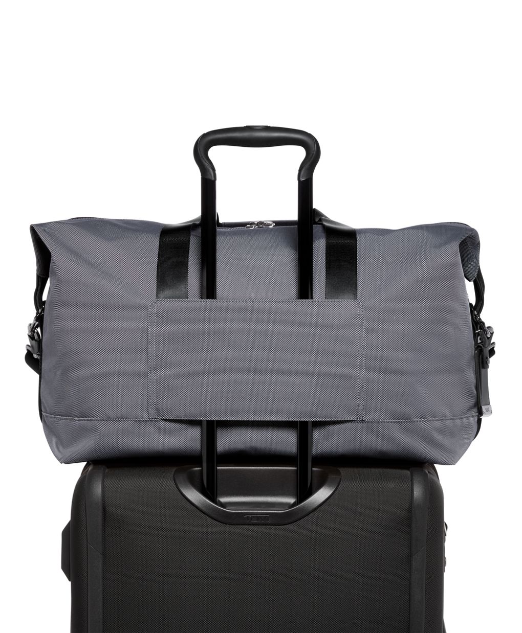 Tumi Alpha X Double Expansion Travel Satchel in Meteor Grey