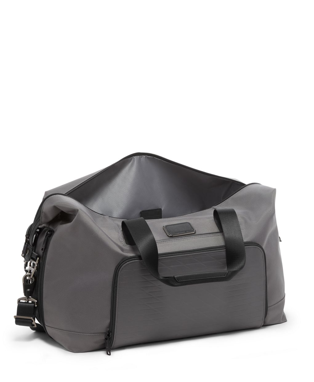 Tumi Alpha Double Expansion Travel Satchel in Castle Grey Color
