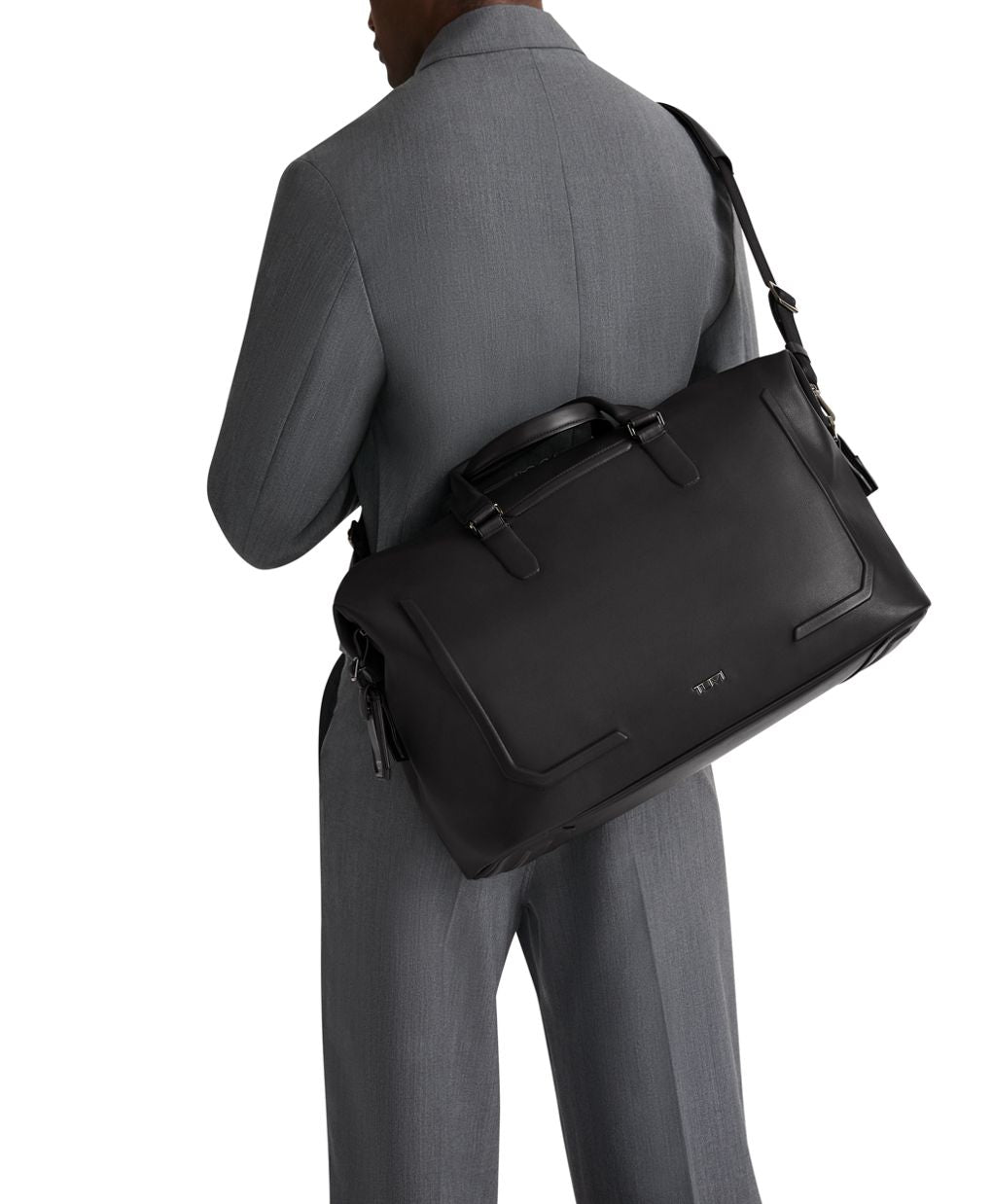 Tumi Harrison Nelson Duffel Premium Leather Multi-Functional Travel Bag