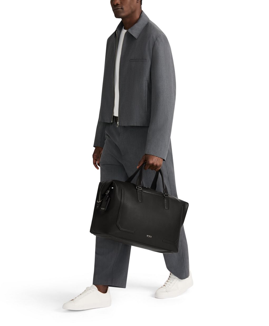 Tumi Harrison Nelson Duffel Premium Leather Multi-Functional Travel Bag