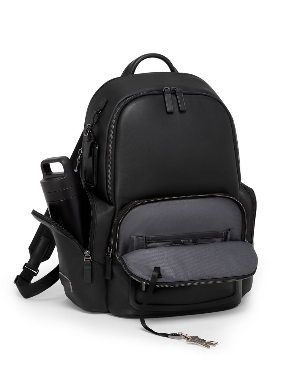 TUMI Harrison Hadden Executive Leather Laptop Backpack with Multi-Pockets