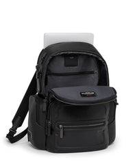 TUMI Harrison Hadden Executive Leather Laptop Backpack with Multi-Pockets
