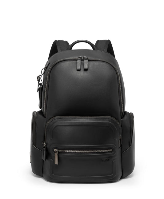TUMI Harrison Hadden Executive Leather Laptop Backpack with Multi-Pockets