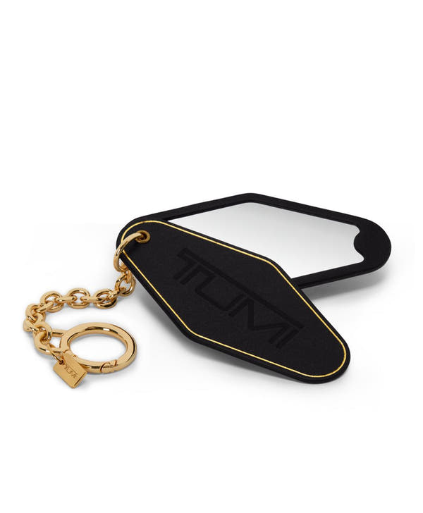 Tumi Retro Hotel Style Mirror Charm - Vintage Keychain Bag Accessory