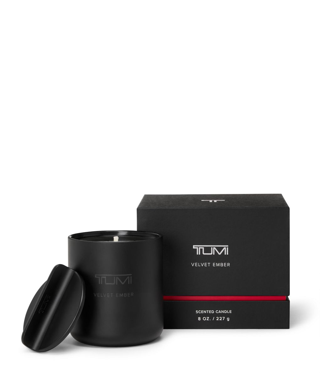 Tumi TUMI Fragrance Velvet Ember Classic Candle Matte Black
